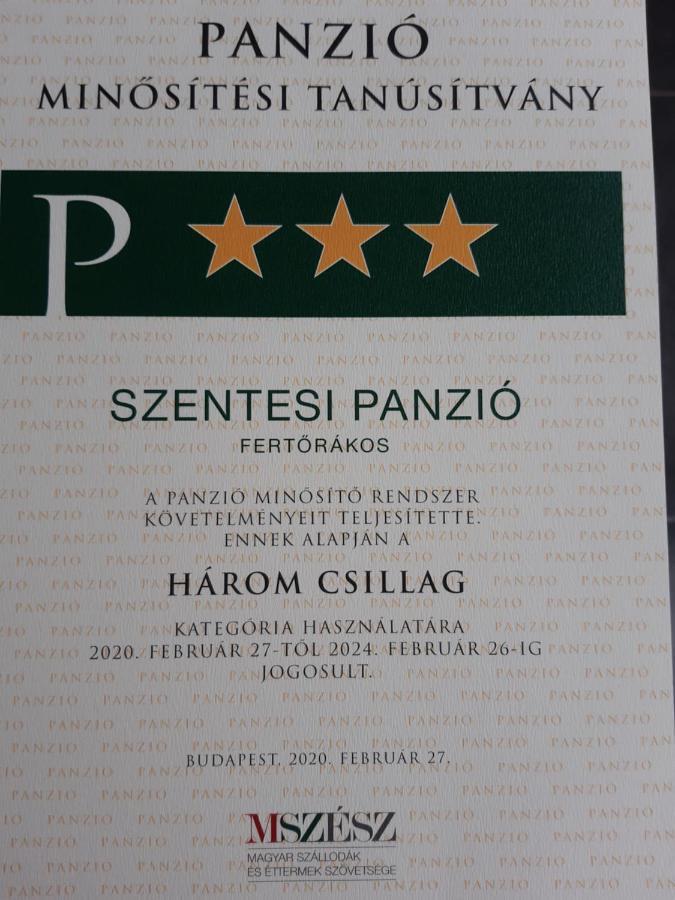 FertőrákosSzentesi Panzio住宿加早餐旅馆 外观 照片